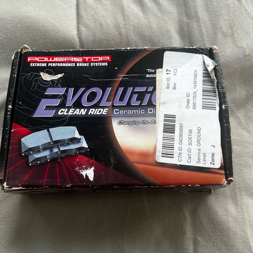 PowerStop Evolution Ceramic Disc Brake Pads - Black